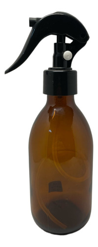 Botella De Vidrio Ambar 250ml Con Atomizador - 10 Pzs