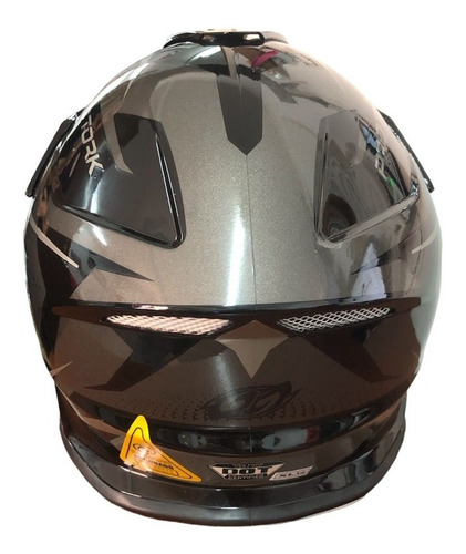 Imagen 4 de 5 de Casco Cross Protork Fantasy Neon/fluor Hjc/nolan/ls2