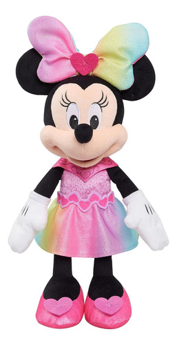 Minnie Mouse Sparkle And Sing, Peluche De 13 Pulgadas Con Lu