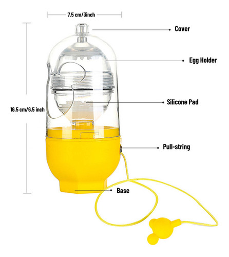 Eggs Shaker Scrambler: Utensilio De Cocina Manual Para Tirar