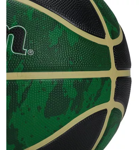 Balón Baloncesto SAYKI caucho regular Verde Talla 5