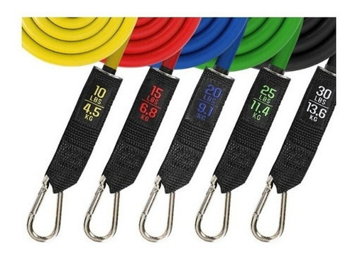 Set 11 Pcs Bandas Elásticas Resistencia Tubular Ejercicios