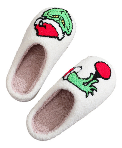 Zapatillas Calentitas De Invierno Grinch [u]