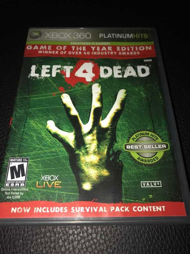 Videojuego Left4dead Para Xbox 360