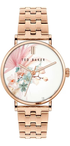 Ted Baker, Reloj Informal De Cuarzo Con Correa De Acero Inox