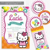 Comprar Kit Imprimible Hello Kitty Candy Bar Invitación Decoración