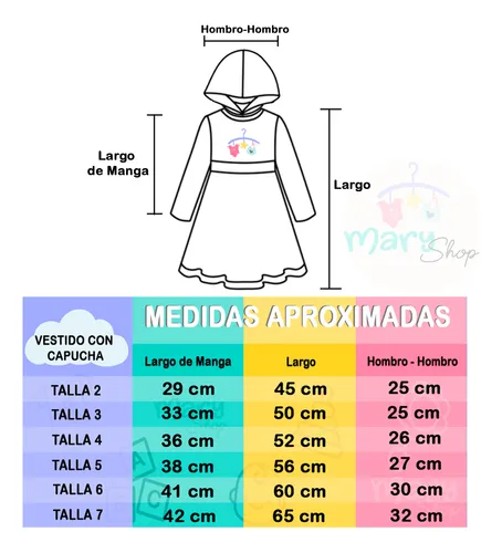 Vestido Algodón Manga Larga Capucha Niñas