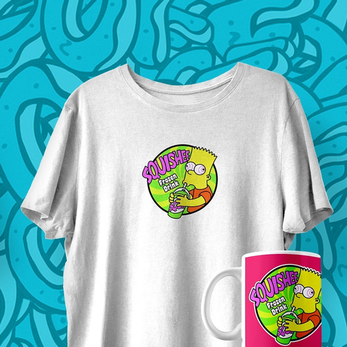 Combo Camisetas + Mug Diseño De Los Simpsons
