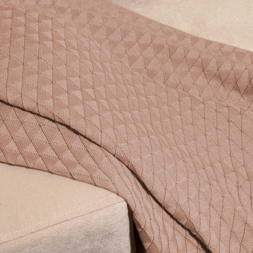 Manta Tricot Sophie Rosé 120 X 160 Cm