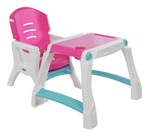 Silla Alta Prinsel Caddy 2 En 1 Rosa