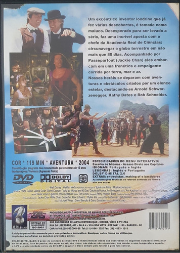 Dvd - Volta Ao Mundo Em 80 Dias: Uma Aposta Muito Louca (Usado)
