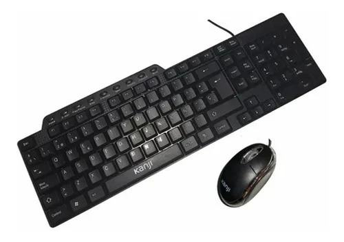 Teclado Y Mouse Kanji Usb Kj-tecmou003 - Aj Hogar