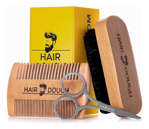 Cepillo Y Peine Barba Kit De Aseo Hombres | Set Incluye...