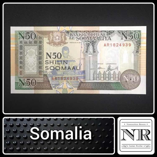 Imagen 1 de 3 de Somalia Año 1991 - Africa - 50 Shillings - Unc