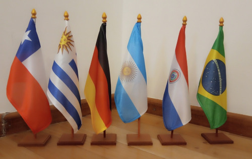 6 Banderas Argentina Chile Paraguay Brasil Uruguay Alemania