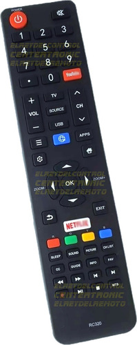 Control Remoto Lce49su8350 Pld49us7c 4k Para Philco Sanyo Tv