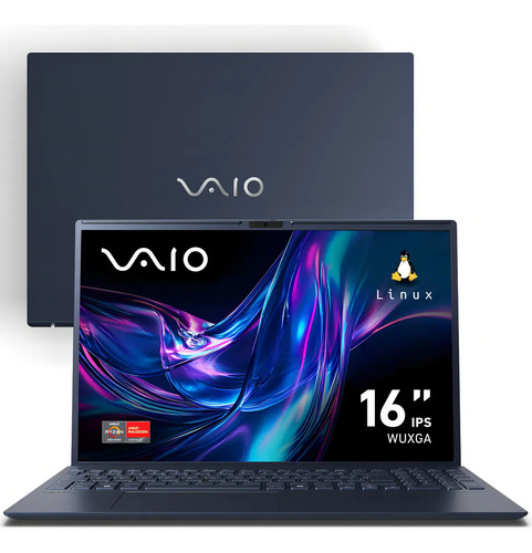 Notebook Vaio Fe16 Amd Ryzen 7-5825u Linux 16gb RAM 512gb Ssd Wi-Fi 6 Tela 16" Ips Wuxga Antirreflexo Cinza Grafite Vjfe69f11xb0121h - Pe...
