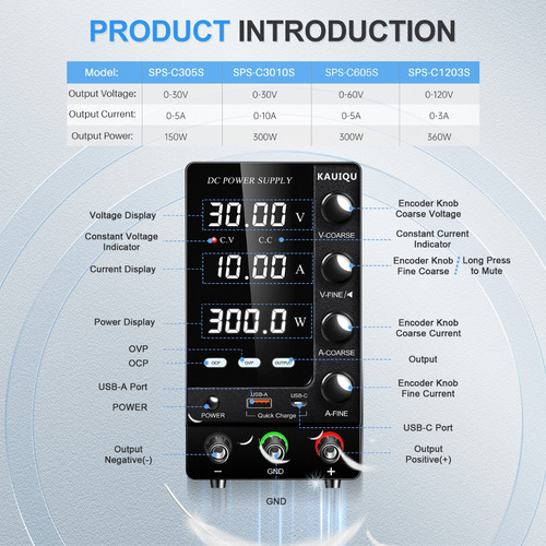 Fuente De Alimentación Sps-c3010s 30v 10a 300w