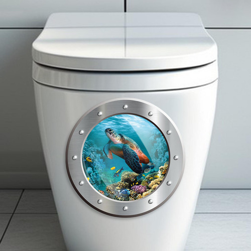 Tortuga Marina Tortuga Marina Pegatina De Inodoro Decal De