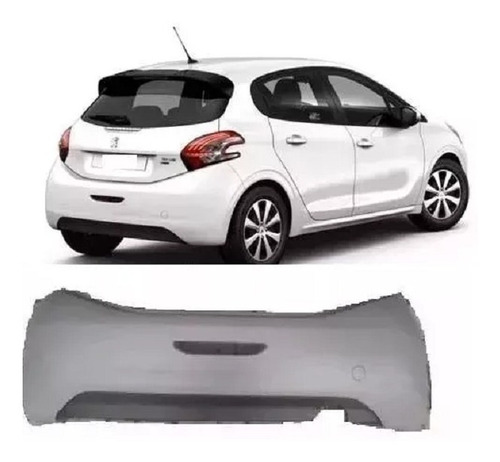 Parachoque Traseiro Peugeot 208 2013 2014 2015 2016