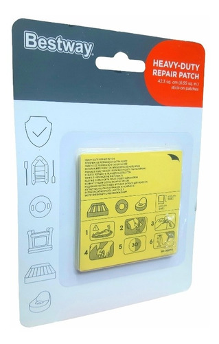 Kit De 10 Parches Bestway Para Colchones Inflables