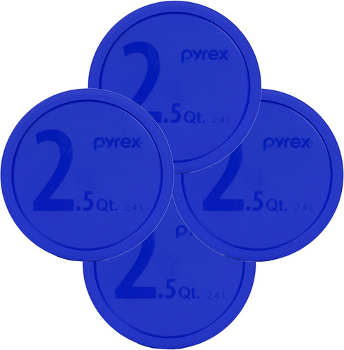 Pyrex 325-pc Azul De 10 Pulgadas De Diámetro. Tapa Para Tazó