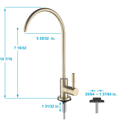 Grifo De Agua Potable, Grifo De Bebidas De Cocina En 304 De