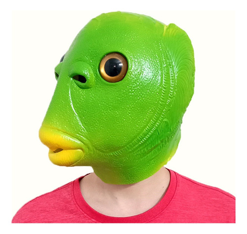 Tocado De Pez Verde For Halloween, Máscara De Animal,