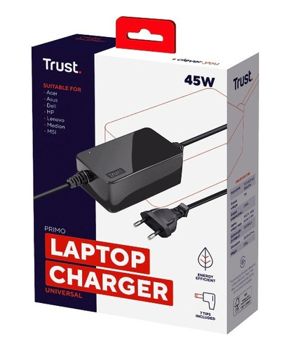 Cargador Laptop Universal Trust Primo 45w - Bgreat