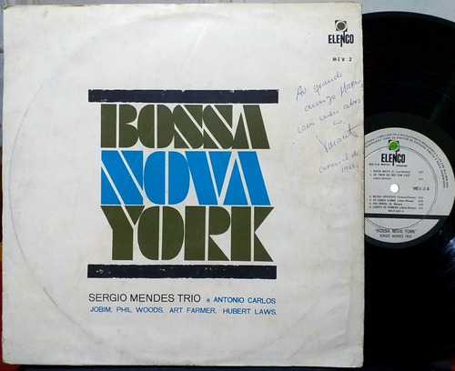 Sergio Mendes Trio - Bossa Nova York - Lp Brasil 1964 Jobim