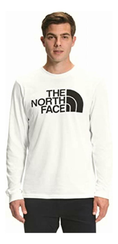 The North Face Camiseta M L/s Half Dome Tnf Blanca/tnf Negra Color Tnf White-tnf Black