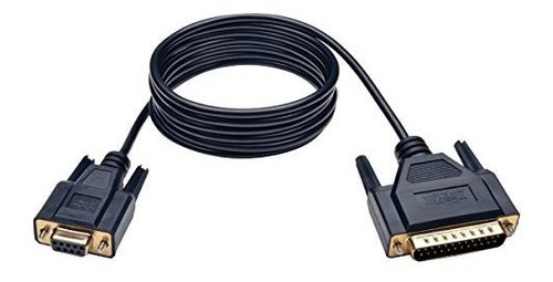 Cable Rs232 De Módem Nulo Tripp Lite (db9 A Db25 F/m) De 6 P