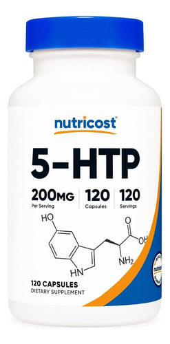 Ayuda Depresión, Insomnio 5-htp Nutricost, 120 Cápsulas 