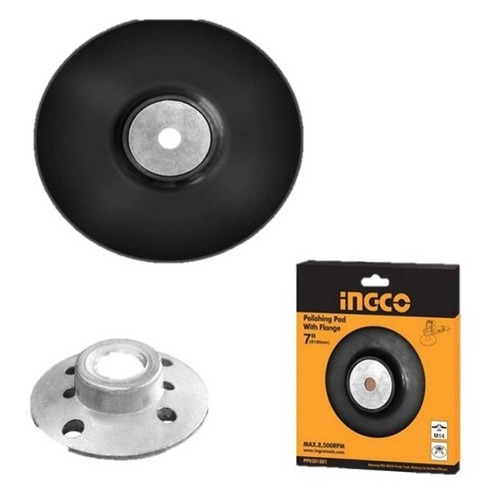 Disco Goma 7  C/tuerca Ingco Pp0201801