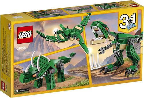 Pack Creador De Dinosaurios, Lego 3 En 1 Con T-rex