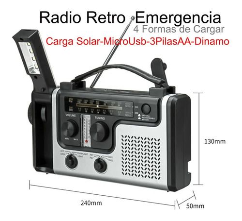 Radio Retro Emergencia 4 Formas De Cargar