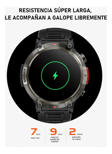 Reloj Inteligente S100 Para Hombre, Reloj Deportivo Con Led