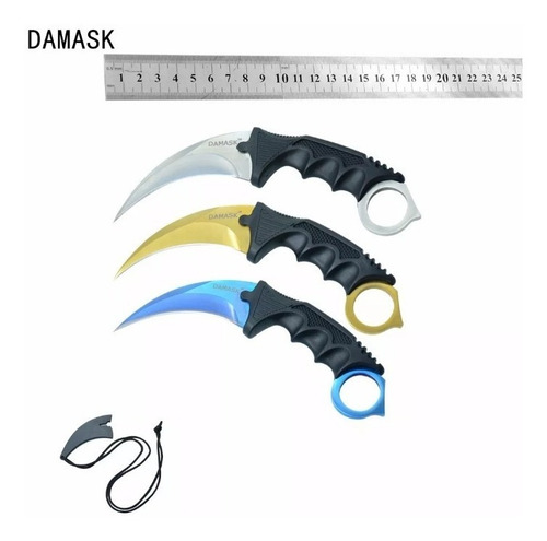 Cuchillo Combate Damask Csgo Karambit Tactico Counter Strike