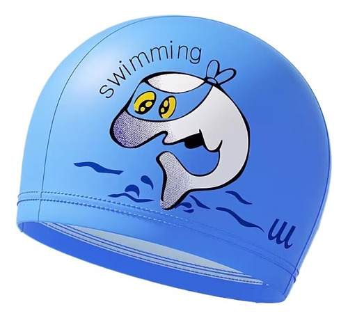 Gorro De Natación De Silicona Para Niños, Impermeable