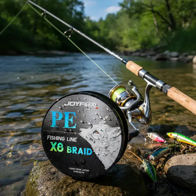 Linha de Pesca Multifilamento Joyfox 8 Fios 300m Multicolorida 0.165mm