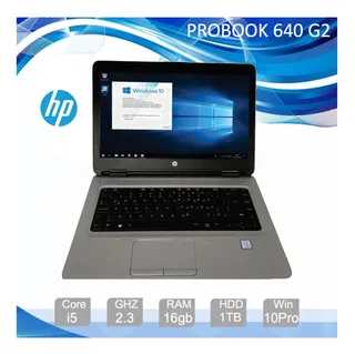 Laptop Hp Probook 640 G2, Core I5, 16gb, 1tb Hdd, Win10, Bg