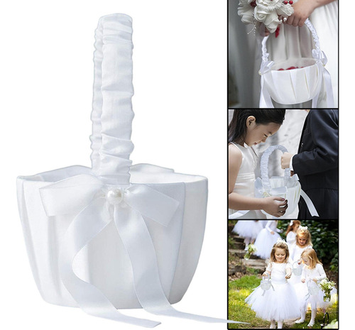 * Cesta De Niña De De La Boda 7.8x5.1inch Símbolo De Amor