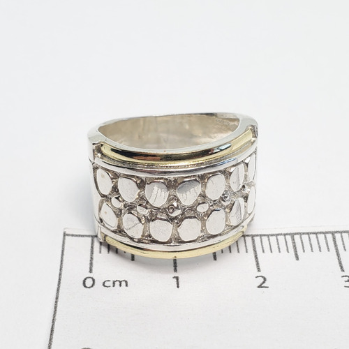 Imagen 5 de 7 de Anillo Plata Y Oro