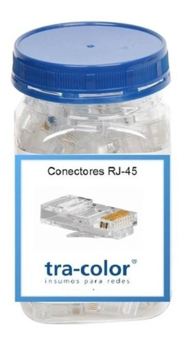 Modular Plug Rj-45 Fichas Cat-5e Para Redes X100