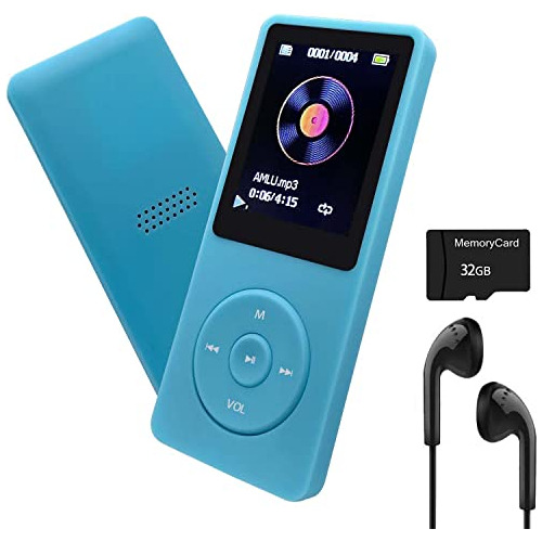 Reproductor De Mp3 De 32gb Altavoz Y Auriculares, Mini ...