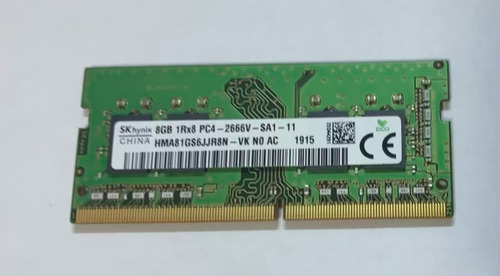 Memória Ram 8gb 1x8gb Sk Hynix - Original Lenovo