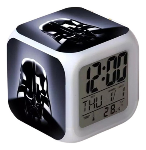 Reloj Darth Vader Despertador Led Digital Luz Grafimax