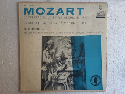 Disco Lp Mozart / Concierto 20 Y 23 / Orq Sinfónica De Viena