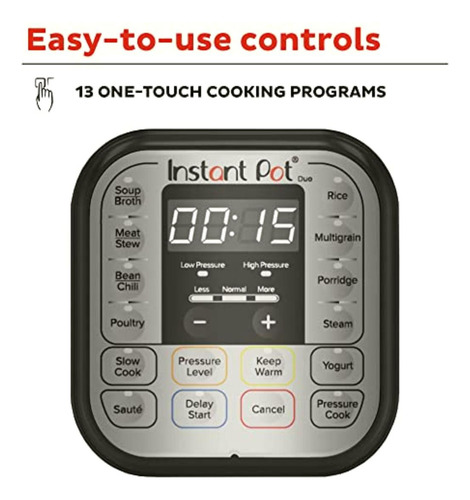 Instant Pot Ip-duo6, Olla De Presión 7 En 1, Programable,