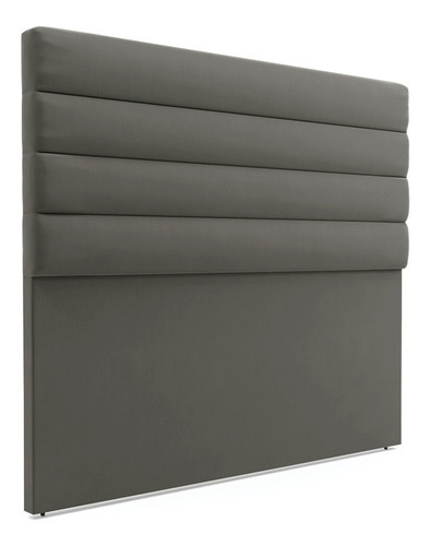 Cabeceira D'Rossi California Para Cama Box King 190 Cm Suede Cor Grafite